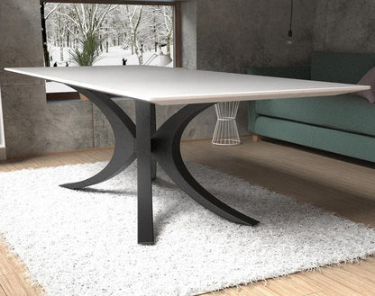 Sturdy matte black furniture designed for durability and elegant home decor.
