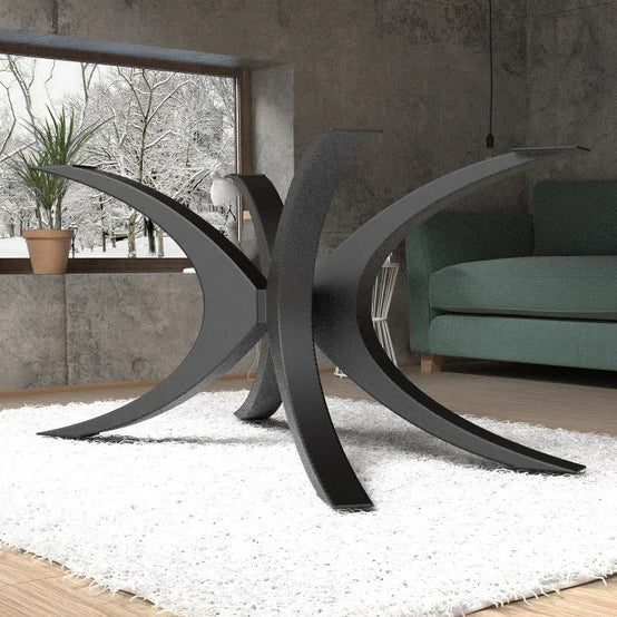 Sturdy matte black furniture designed for durability and elegant home decor.