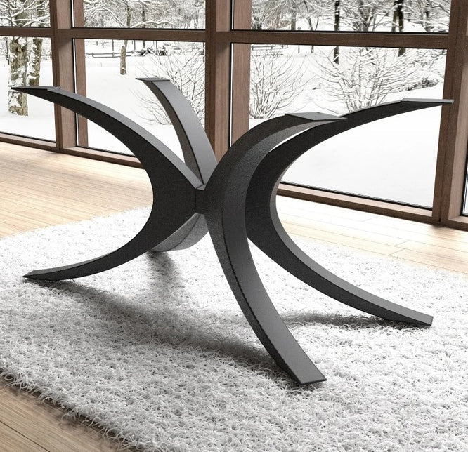 Sturdy matte black furniture designed for durability and elegant home decor.