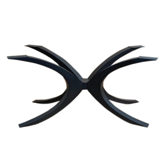 Sturdy matte black furniture designed for durability and elegant home decor.