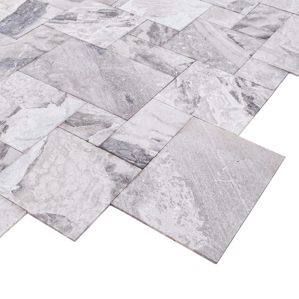 Elegant Atlantic Grey marble tiles showcasing natural patterns for sophisticated interior designs