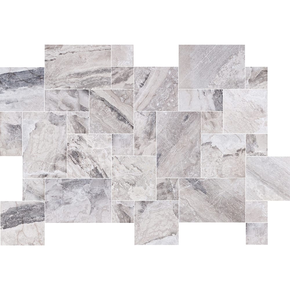 Elegant Atlantic Grey marble tiles showcasing natural patterns for sophisticated interior designs