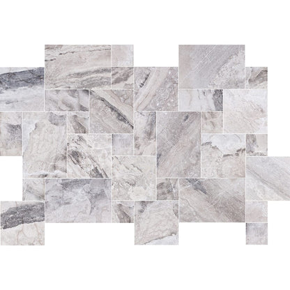 Elegant Atlantic Grey marble tiles showcasing natural patterns for sophisticated interior designs