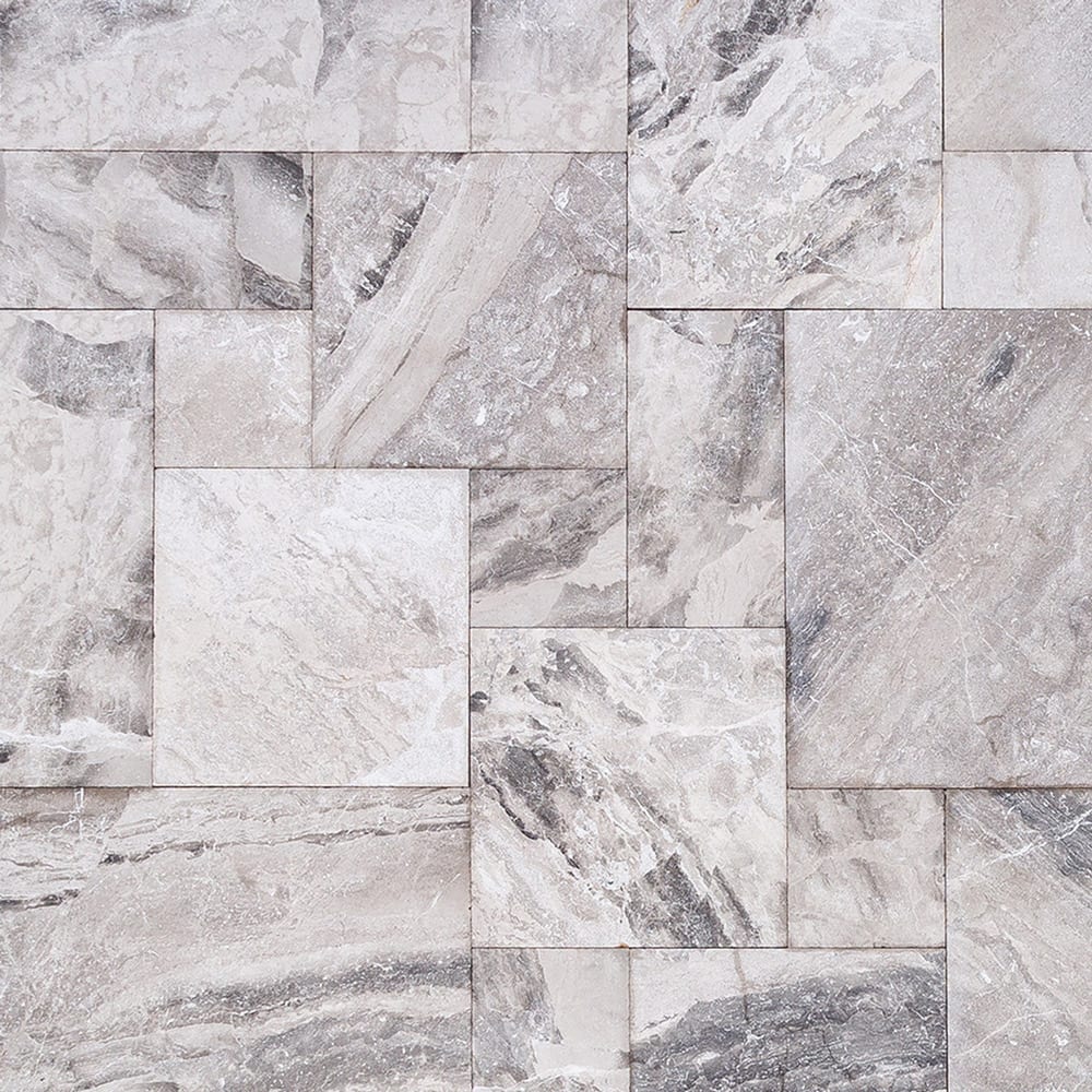 Elegant Atlantic Grey marble tiles showcasing natural patterns for sophisticated interior designs