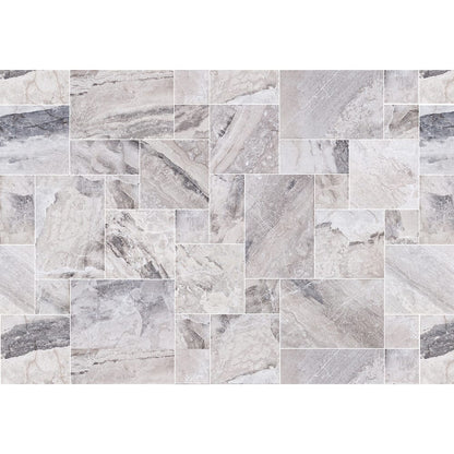 Elegant Atlantic Grey marble tiles showcasing natural patterns for sophisticated interior designs