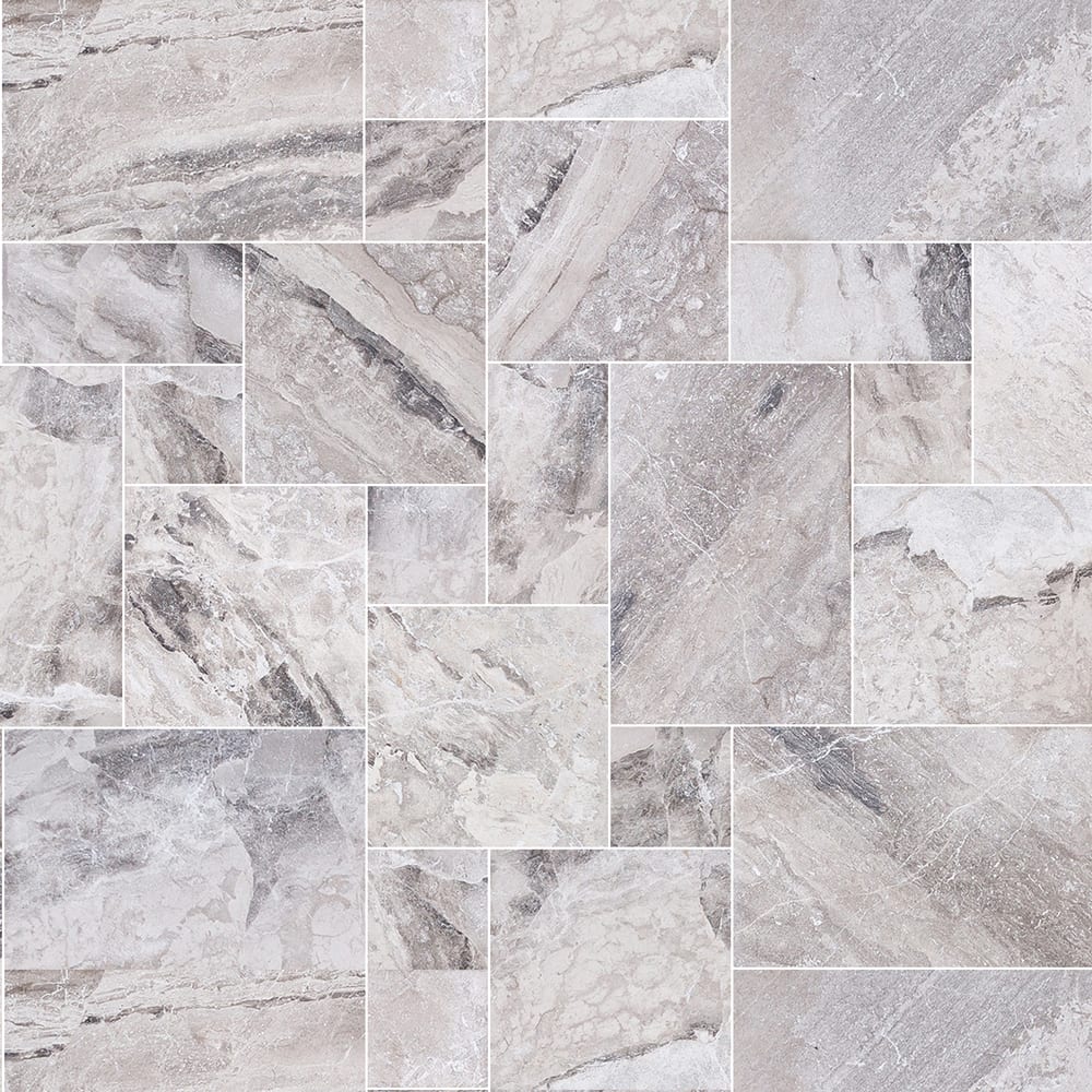 Elegant Atlantic Grey marble tiles showcasing natural patterns for sophisticated interior designs