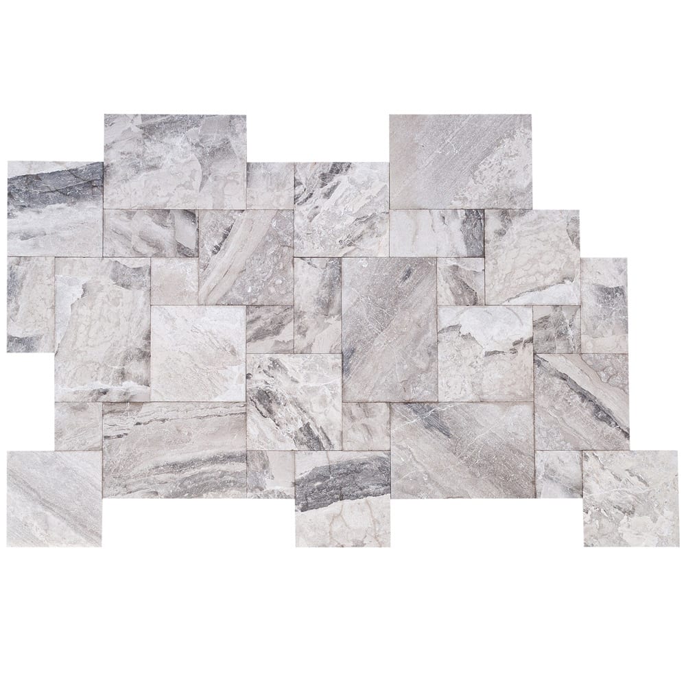 Elegant Atlantic Grey marble tiles showcasing natural patterns for sophisticated interior designs