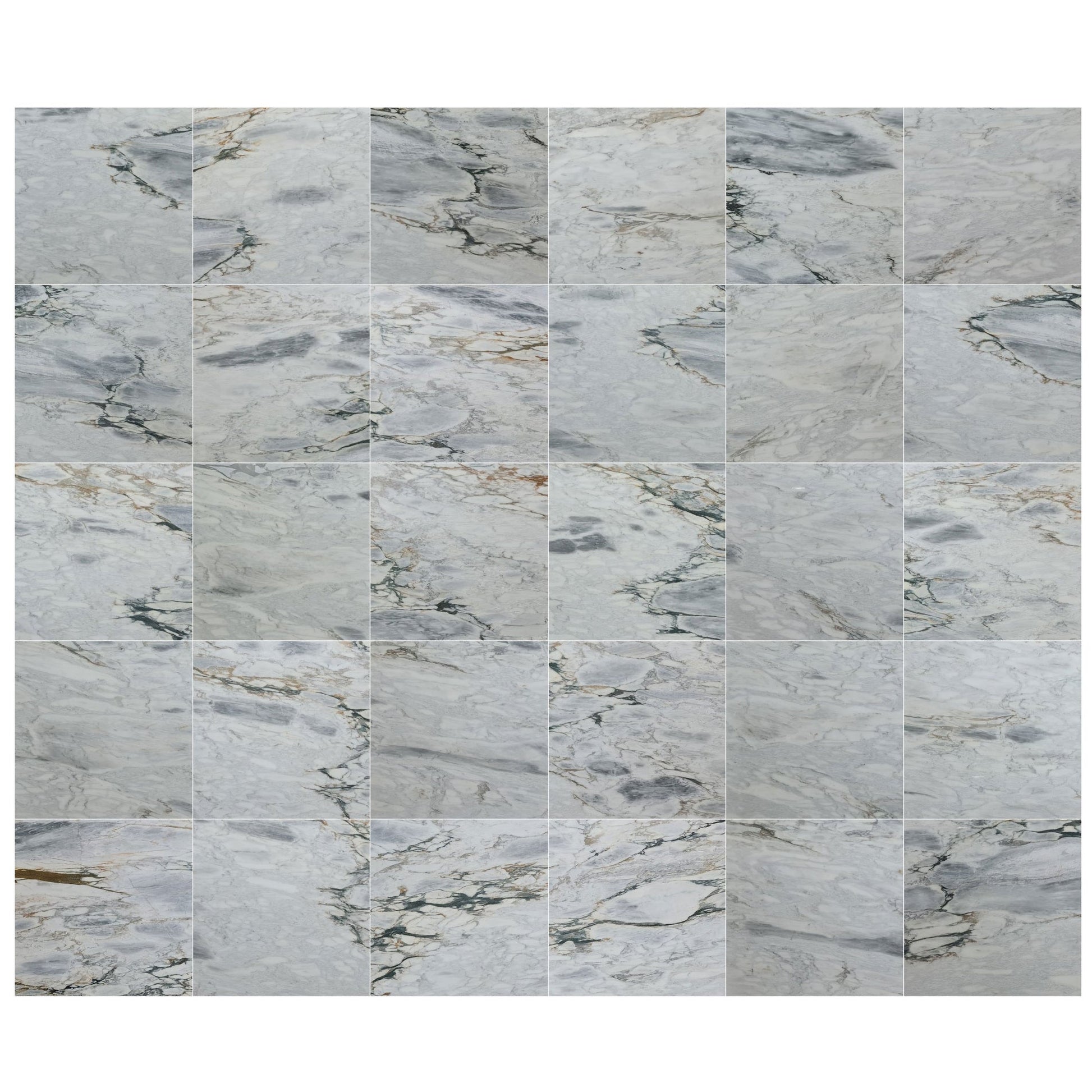 Exquisite Aqua White Exotic Marble slab showcasing elegant natural patterns for upscale interior design and architectural projects.