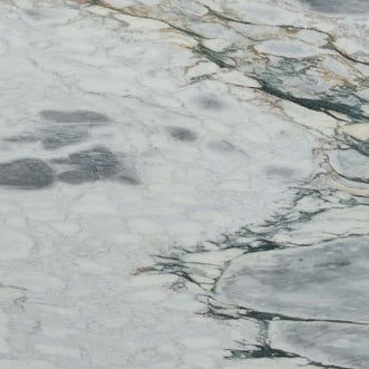 Exquisite Aqua White Exotic Marble slab showcasing elegant natural patterns for upscale interior design and architectural projects.