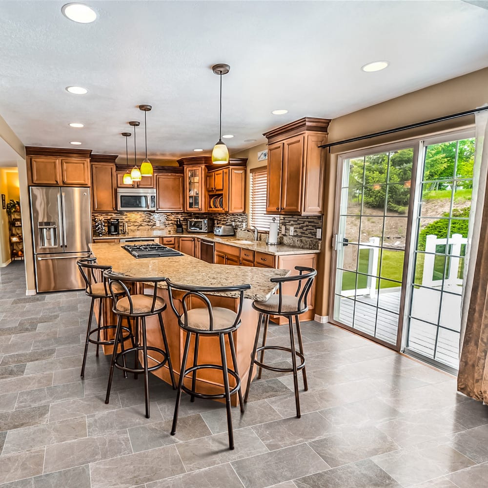 Atlantic Grey Marble Floor and Wall Tile Polished - Livfloors Collection.