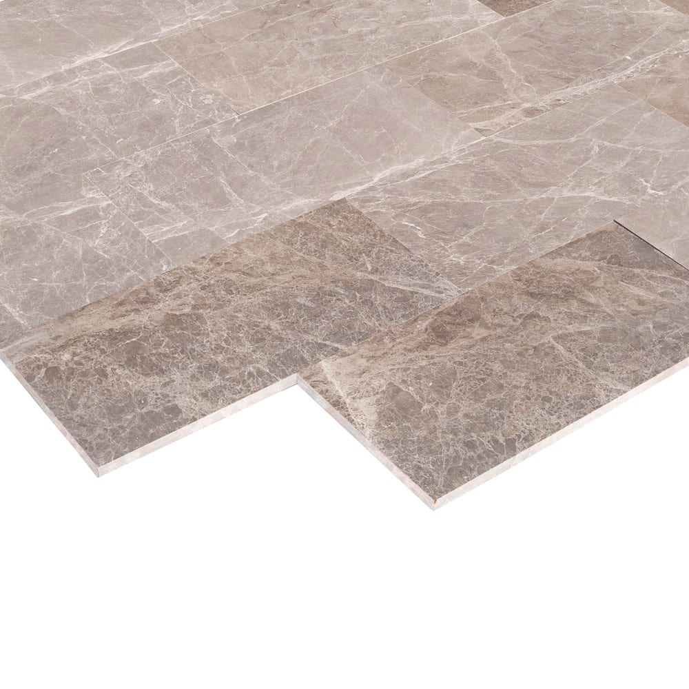 Atlantic Grey Marble Floor and Wall Tile Polished - Livfloors Collection.