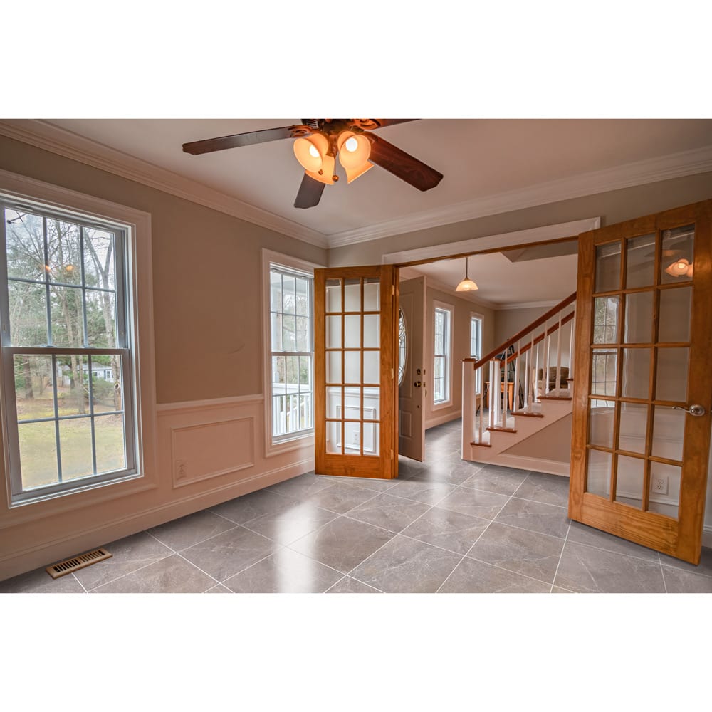 Atlantic Grey Marble Floor and Wall Tile Polished - Livfloors Collection.
