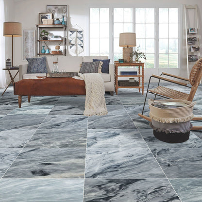 Elegant Bardiglio Gray marble tile showcasing fine natural veining and premium craftsmanship for sophisticated interiors.