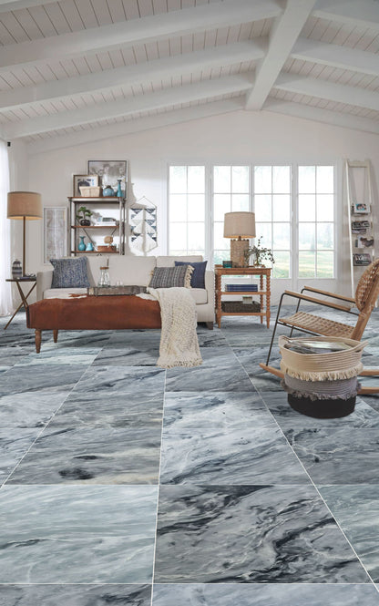 Elegant Bardiglio Gray marble tile showcasing fine natural veining and premium craftsmanship for sophisticated interiors.