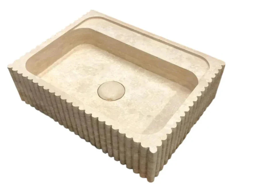 Close-up image of travertine stone showcasing its exceptional durability and timeless elegance