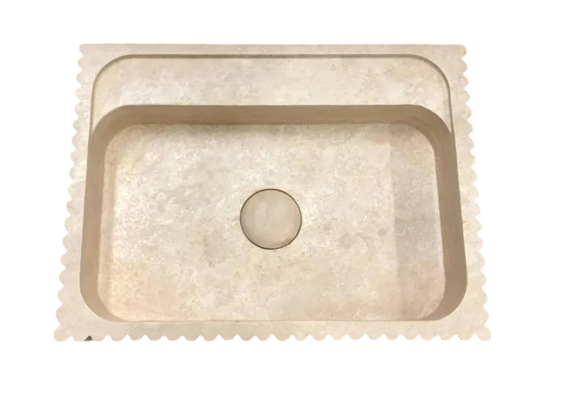 Close-up image of travertine stone showcasing its exceptional durability and timeless elegance