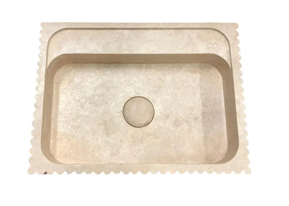 Close-up image of travertine stone showcasing its exceptional durability and timeless elegance