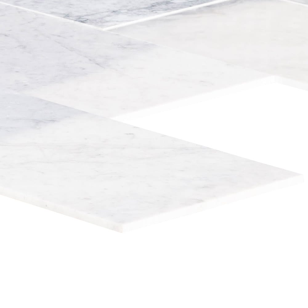 Elegant Bianco Carrara marble tile showcasing luxurious design and timeless beauty for sophisticated interiors