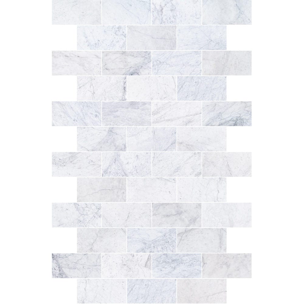 Elegant Bianco Carrara marble tile showcasing luxurious design and timeless beauty for sophisticated interiors