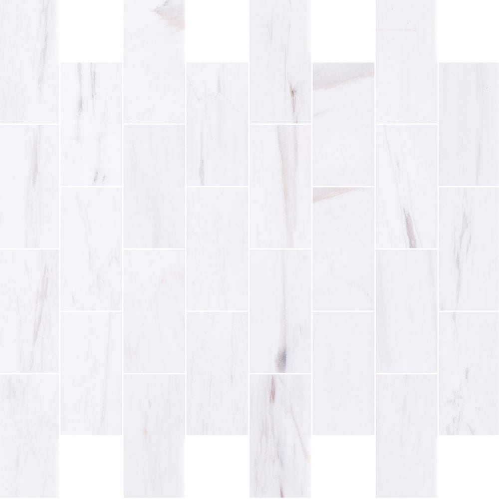 Elegant Bianco Dolomite marble tile showcasing natural stone texture, perfect for sophisticated interior flooring and wall design.