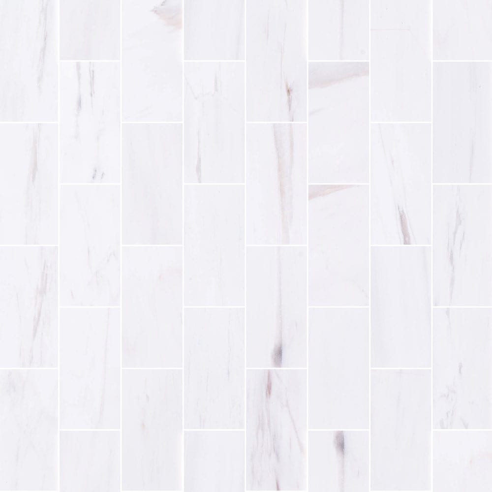 Elegant Bianco Dolomite marble tile showcasing natural stone texture, perfect for sophisticated interior flooring and wall design.