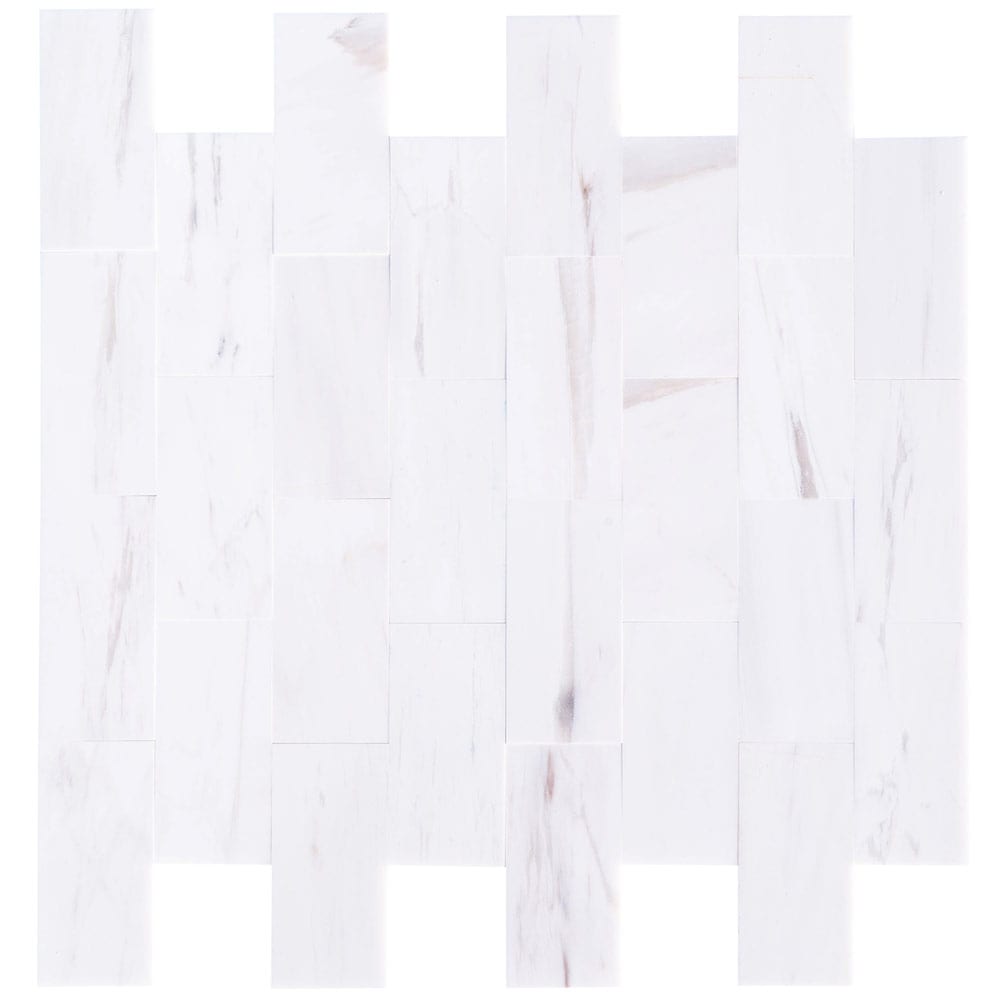 Elegant Bianco Dolomite marble tile showcasing natural stone texture, perfect for sophisticated interior flooring and wall design.