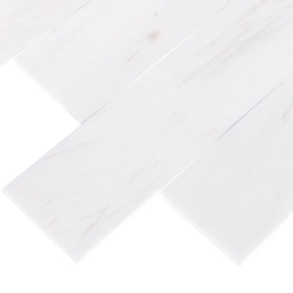 Elegant Bianco Dolomite marble tile showcasing natural veining and superior craftsmanship