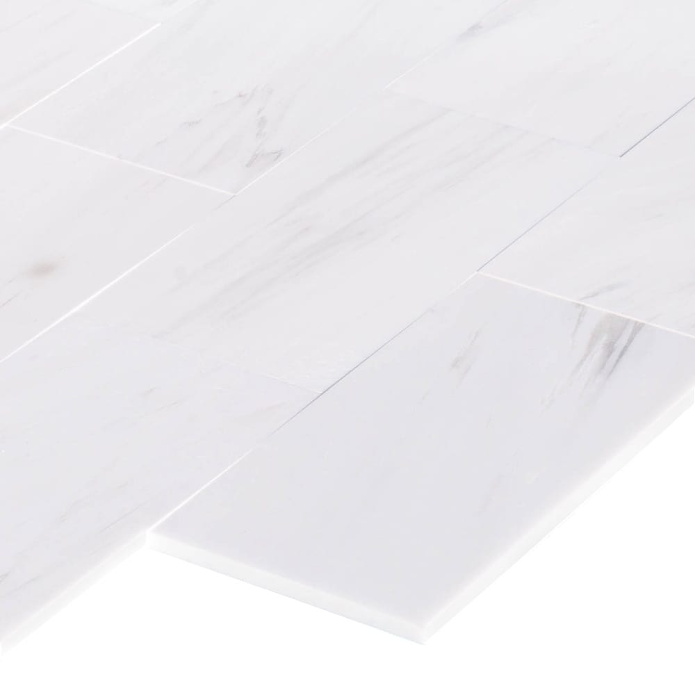 Elegant Bianco Dolomite marble tile showcasing natural veining and superior craftsmanship