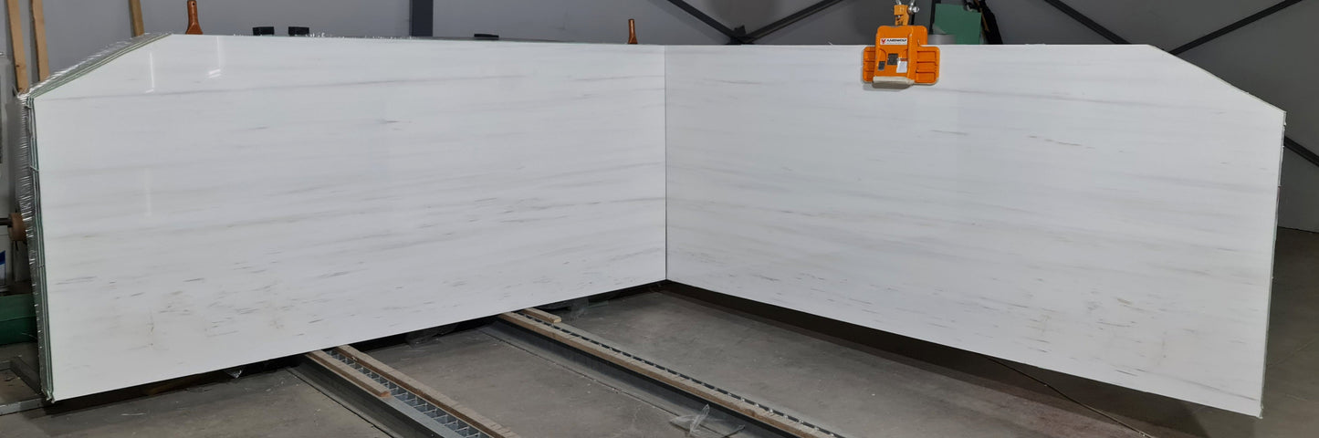 Bianco Dolomiti Bookmatching Marble Slabs Polished - Full Truckload.