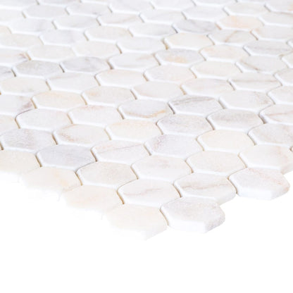 Elegant Bianco marble surface showcasing natural white veining for sophisticated interior design and architectural projects.