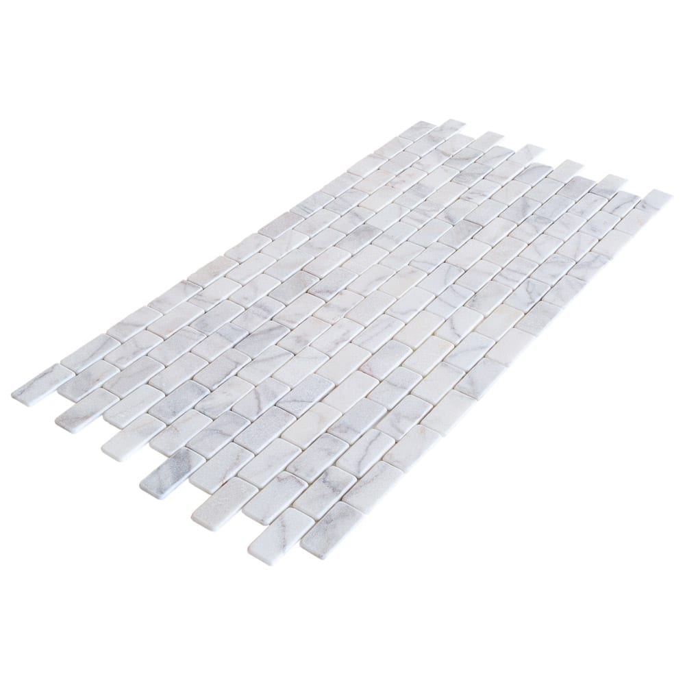 Elegant Bianco marble surface showcasing natural white veining for sophisticated interior design and architectural projects.