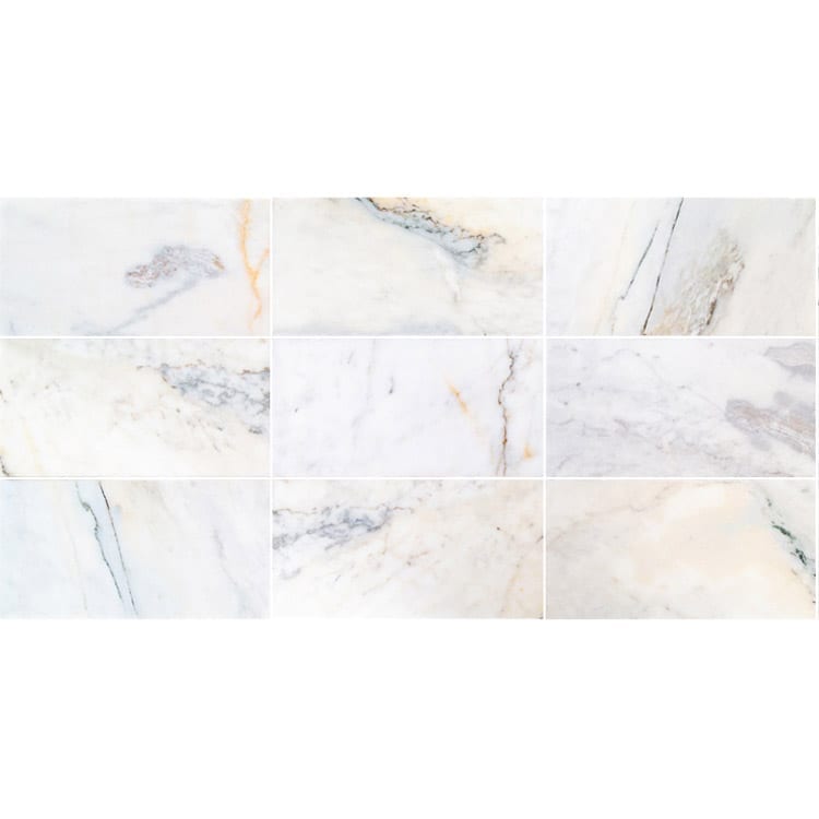 Bianco Ibiza White Marble Floor and Wall Tile - Livfloors Collection.