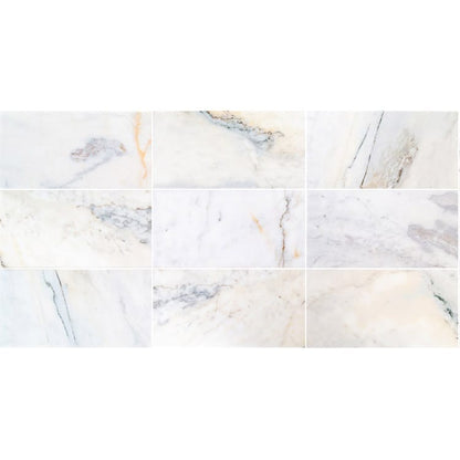 Bianco Ibiza White Marble Floor and Wall Tile - Livfloors Collection.