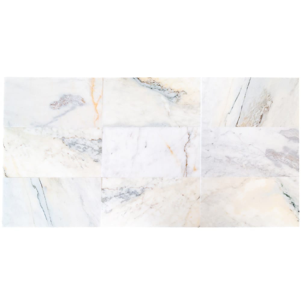 Bianco Ibiza White Marble Floor and Wall Tile - Livfloors Collection.