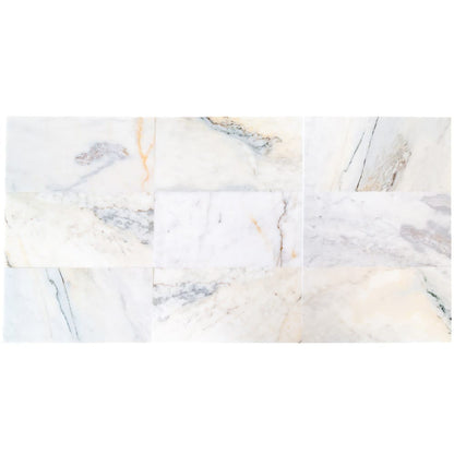 Bianco Ibiza White Marble Floor and Wall Tile - Livfloors Collection.