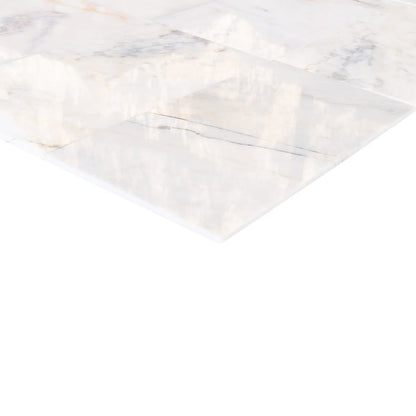Bianco Ibiza White Marble Floor and Wall Tile - Livfloors Collection.