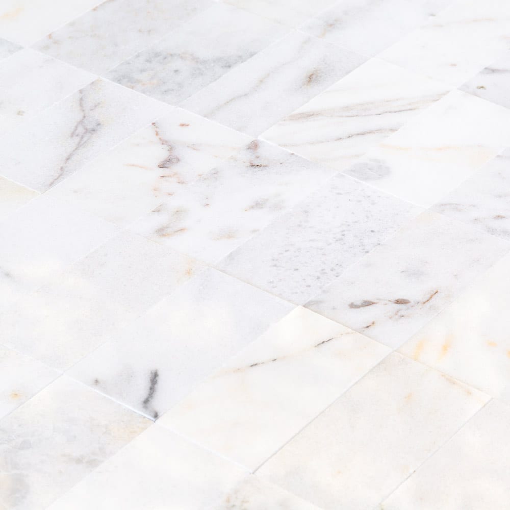 Bianco Ibiza White Marble Floor and Wall Tile - Livfloors Collection.