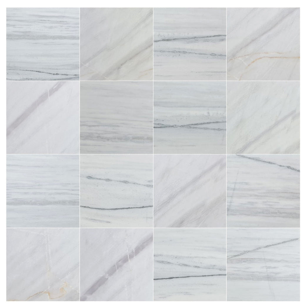 Elegant Bianco Lasa marble tiles showcasing natural beauty and premium quality for sophisticated interior designs.