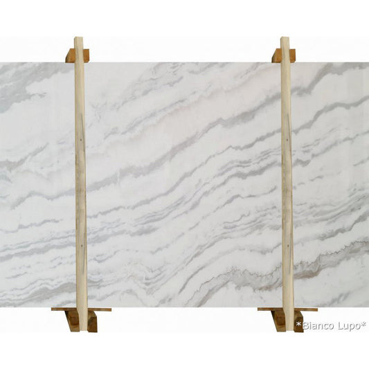 High-quality Bianco Lupo marble slabs showcasing elegant and durable natural stone for premium interior design.