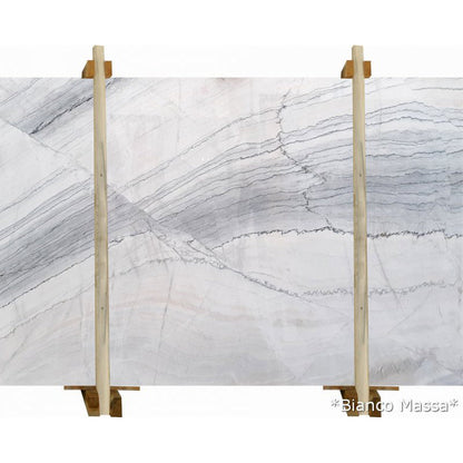 Bianco Massa marble slabs showcasing premium natural stone for elegant interior designs
