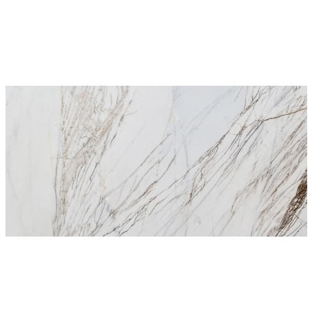 Bianco Rigata Exotic Marble Polished Floor and Wall Tile - Large Format - Livfloors Collection.