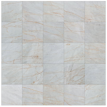 Bianco Venato Exotic Marble Polished Floor and Wall Tile - Large Format - Livfloors Collection.