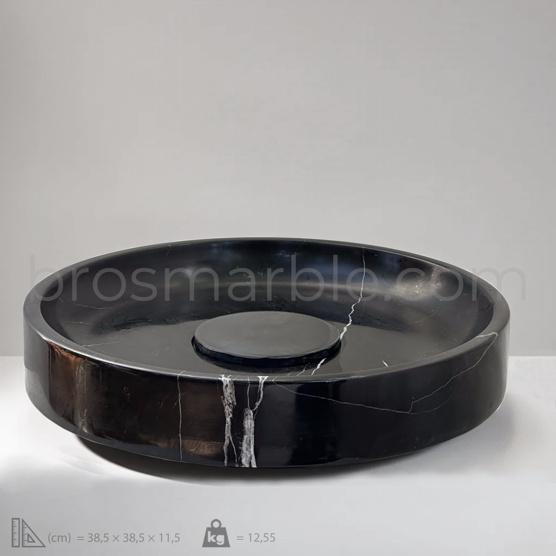 View the image of Black Marble Vessel Sink (BRS017) at BROSMARBLE. Premium marble sink in the Bathroom Sinks category, available for $410.00.