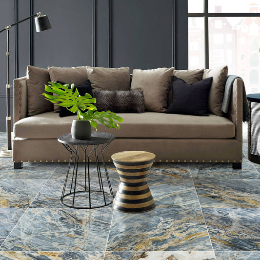 Blue Lagoon Dolomite Marble showcasing exquisite natural stone surfaces for elegant interior design applications.