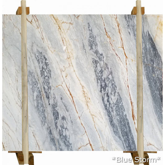 Blue Storm polished marble floor showcasing elegant natural stone patterns for luxurious interior design