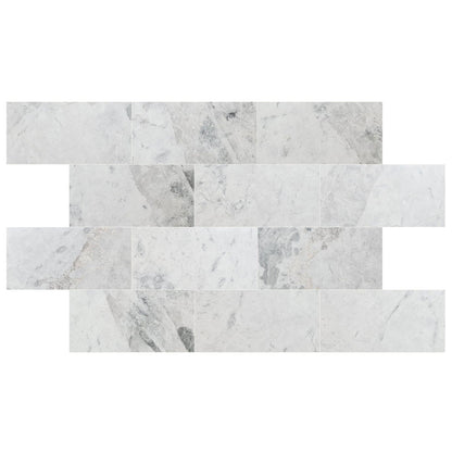 Elegant Blue Whisper marble tile showcasing intricate natural patterns for premium interior designs