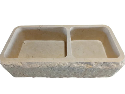 Botticino Beige farmhouse sink showcasing elegant design and durable natural stone for kitchen luxury