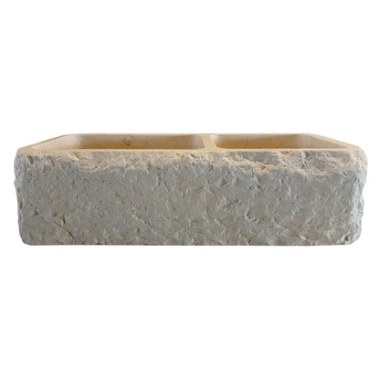 Botticino Beige farmhouse sink showcasing elegant design and durable natural stone for kitchen luxury