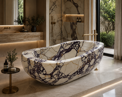 Calacatta Marble Bathtub 70"