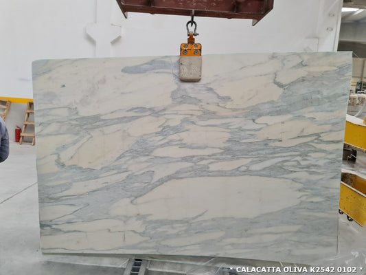 High-quality Calacatta Marble slab showcasing elegant luxury in interior design for sophisticated home decor